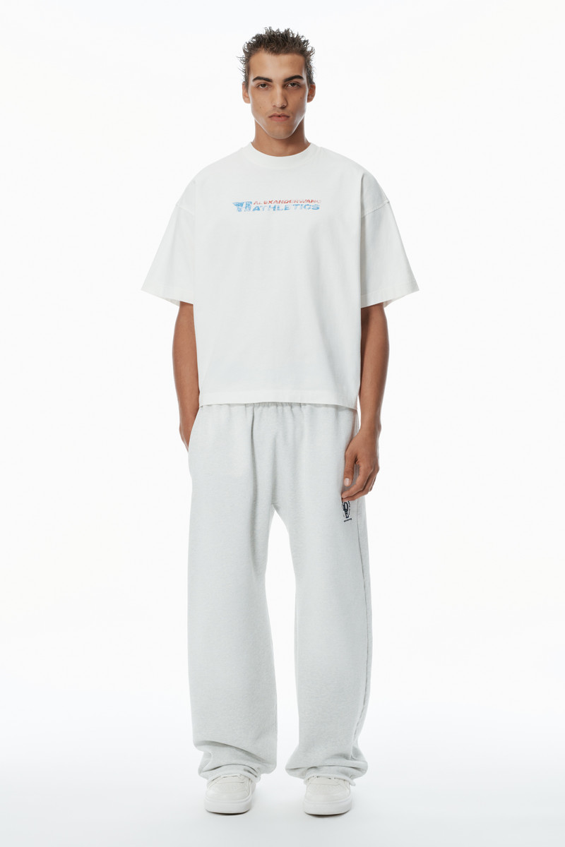 Alexander Wang Logo-Print Cotton T-Shirt outlook