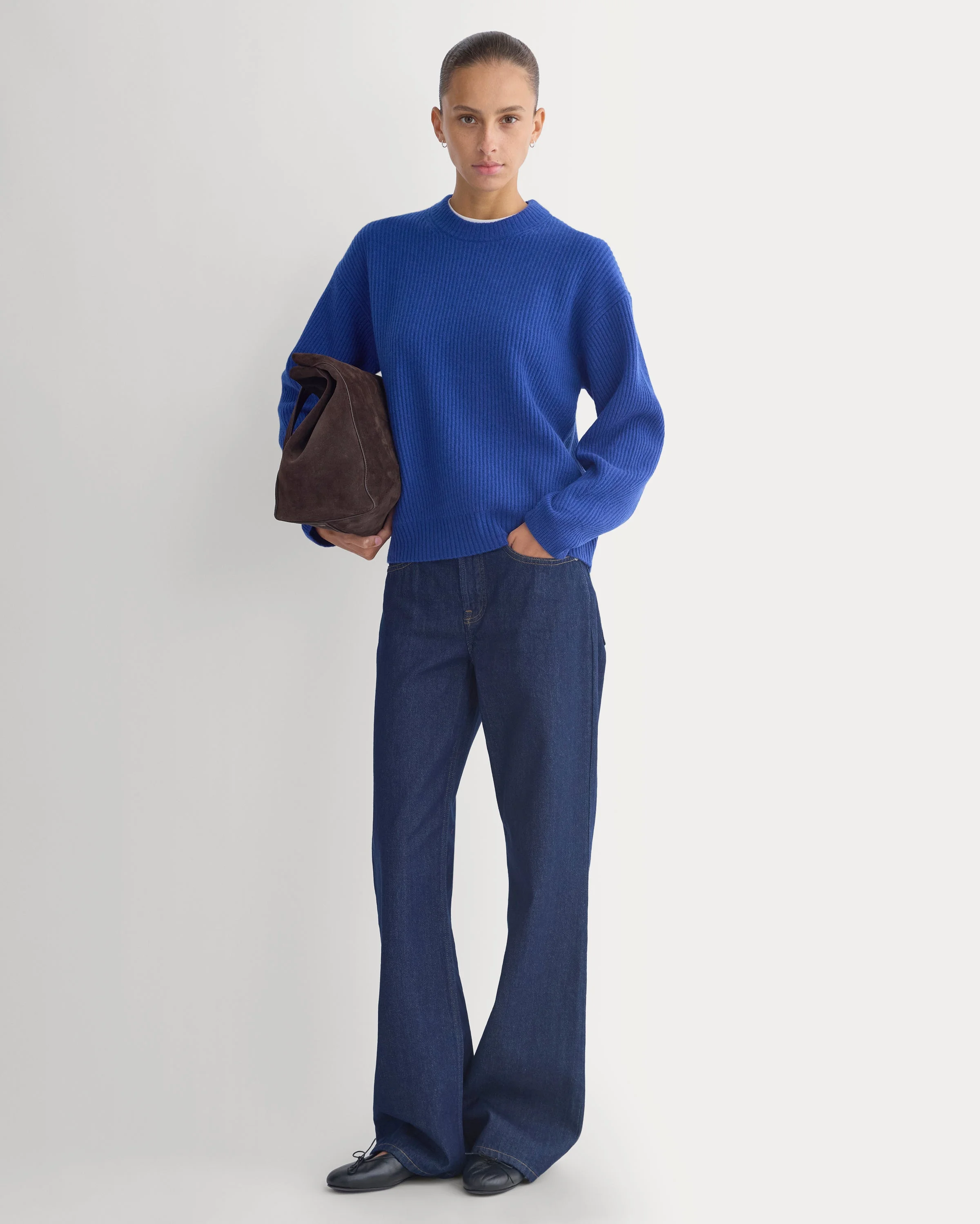 CASHMERE FISHERMAN CREW - 1