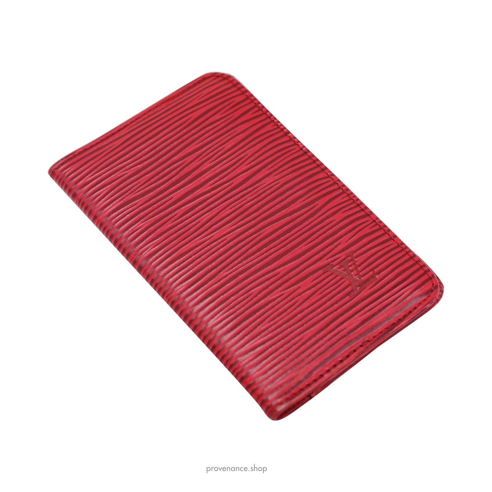 Louis Vuitton Pocket Organizer Wallet - Red Epi Leather - 4