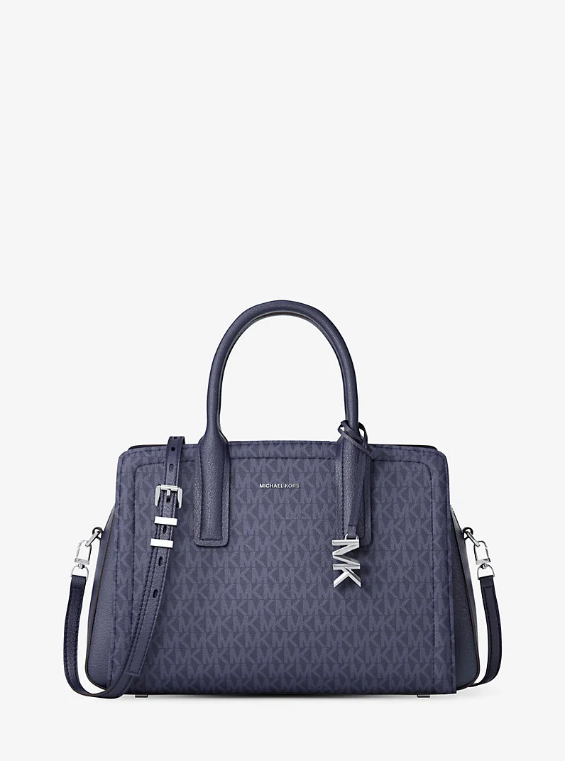 Laila Medium Signature Logo Satchel - 1