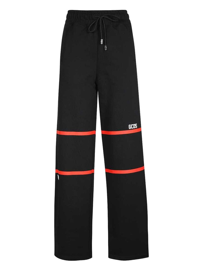 logo-stripe drawstring trousers 1