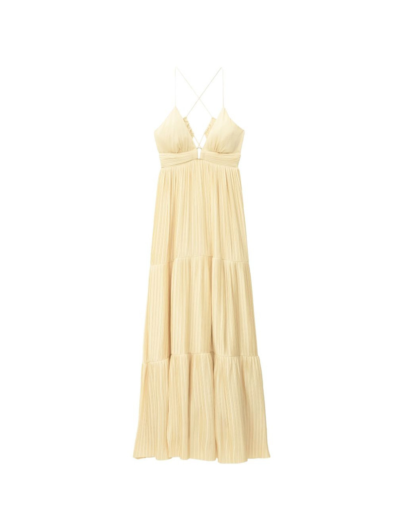 Wasta pleated tiered-design dress 1