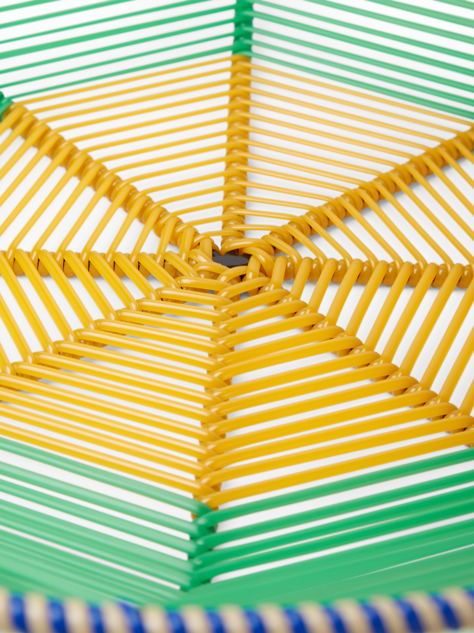 MARNI MARKET LARGE CIRCULAR GREEN AND YELLOW FRUIT HOLDER - 3
