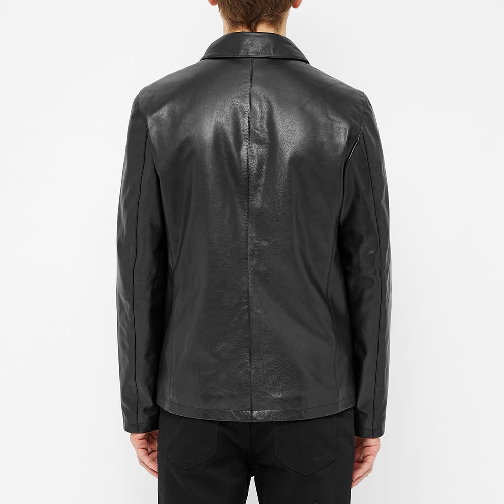 A.P.C. Leather Riders Jacket - 4