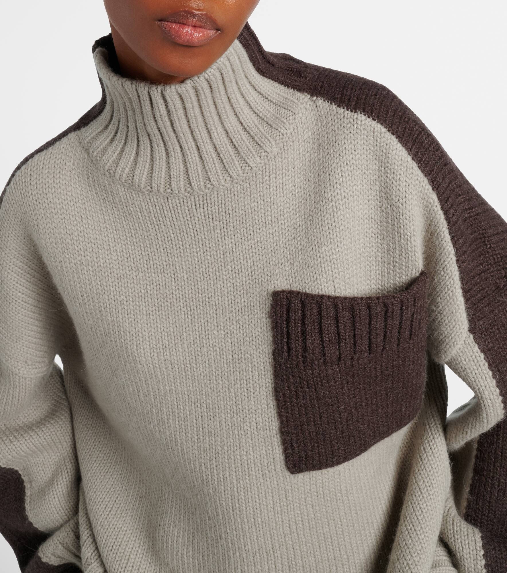 Wool and alpaca-blend turtleneck sweater - 4
