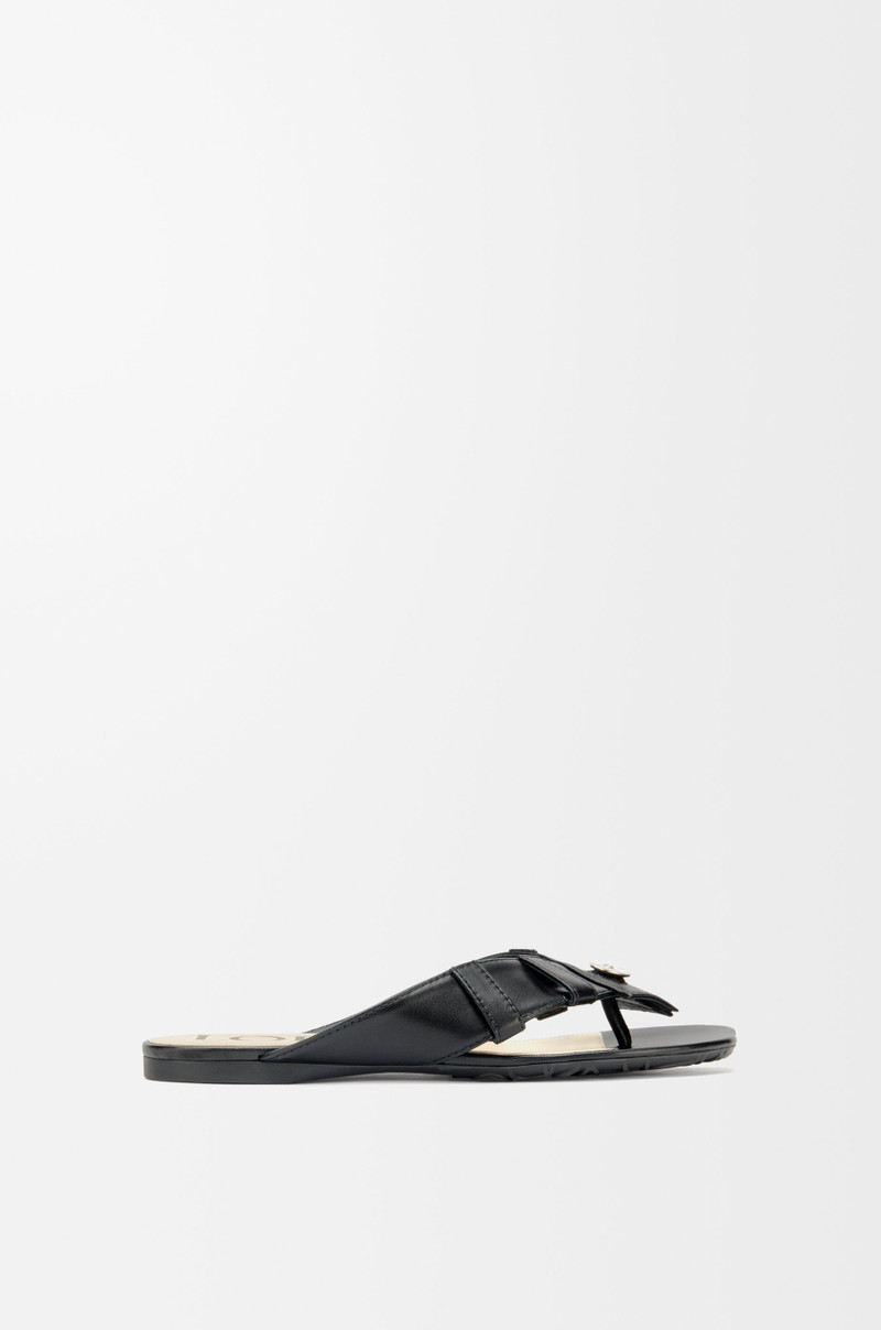 Toy Panta toe post sandal in lambskin 1