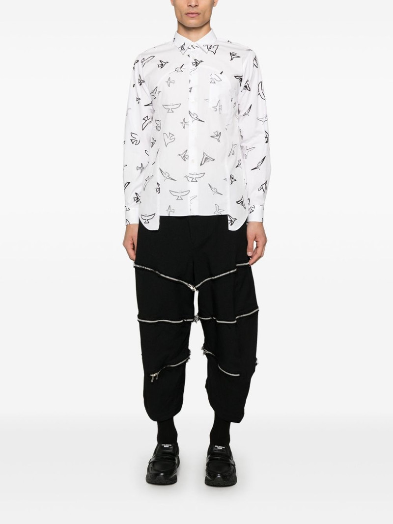 BLACK COMME des GARÇONS detachable-panels trousers outlook