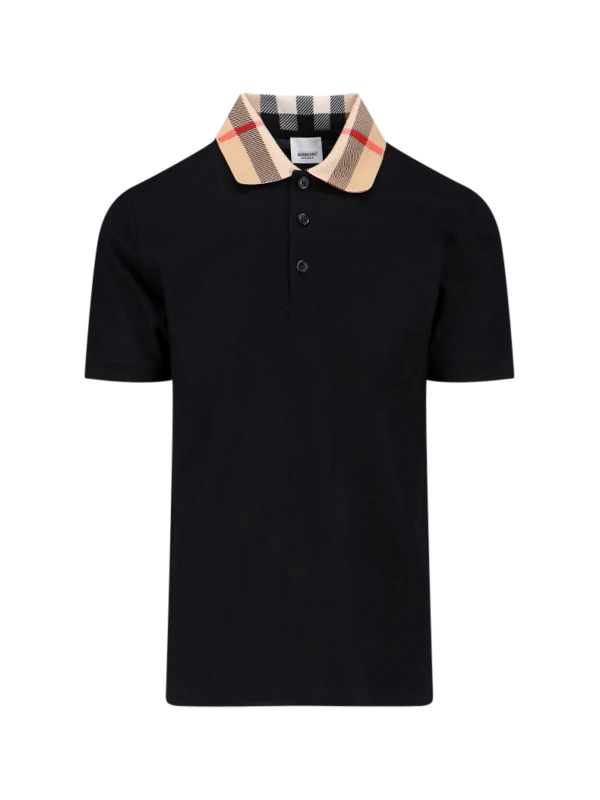 CHECK COLLAR POLO SHIRT - 1