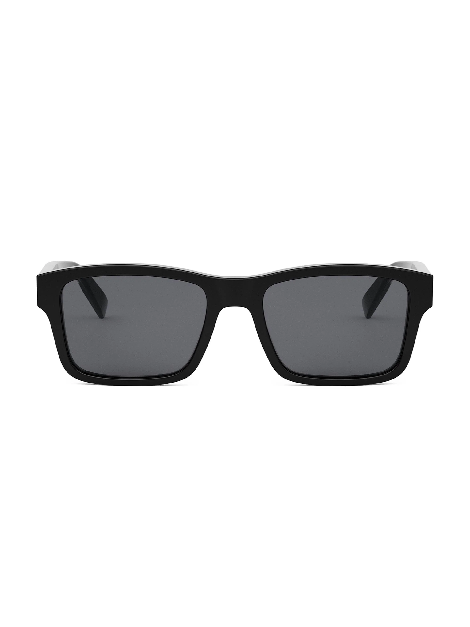 Men's Tubogas 55MM Rectangular Sunglasses - Black Crystal - 1
