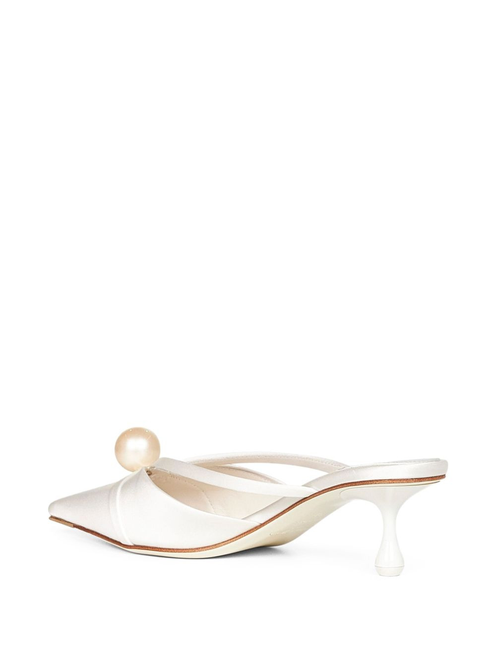 50mm pearl-embellished pointed-toe mules - 3