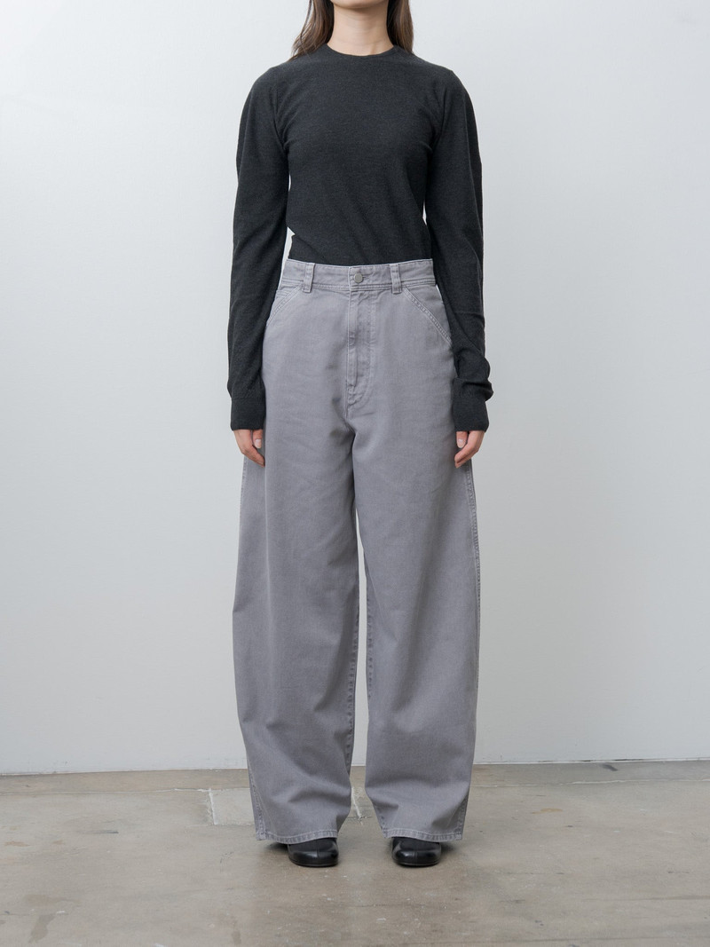 Lemaire Crew Neck Sweater - Anthracite Melange outlook