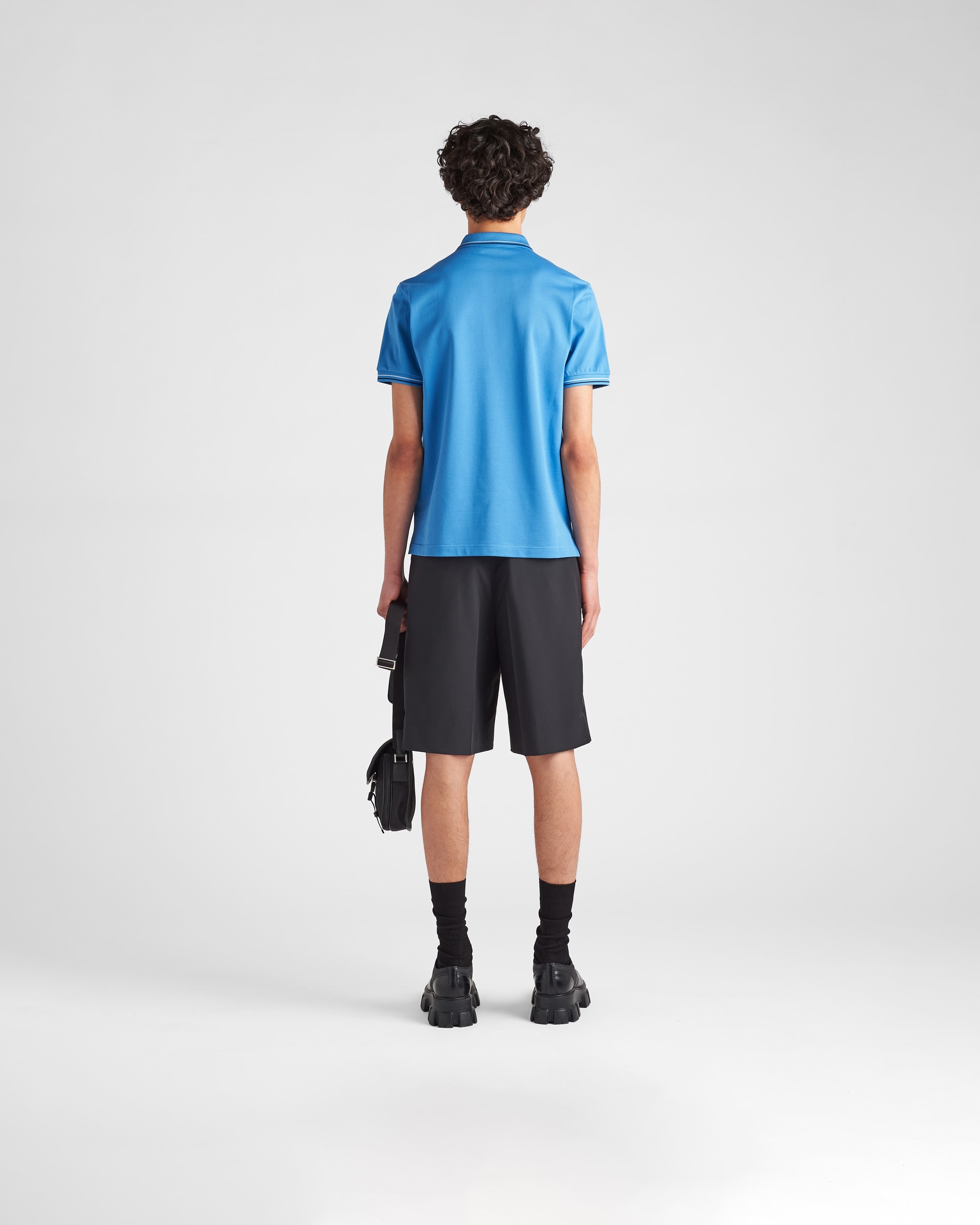 Cotton piqué polo shirt - 5
