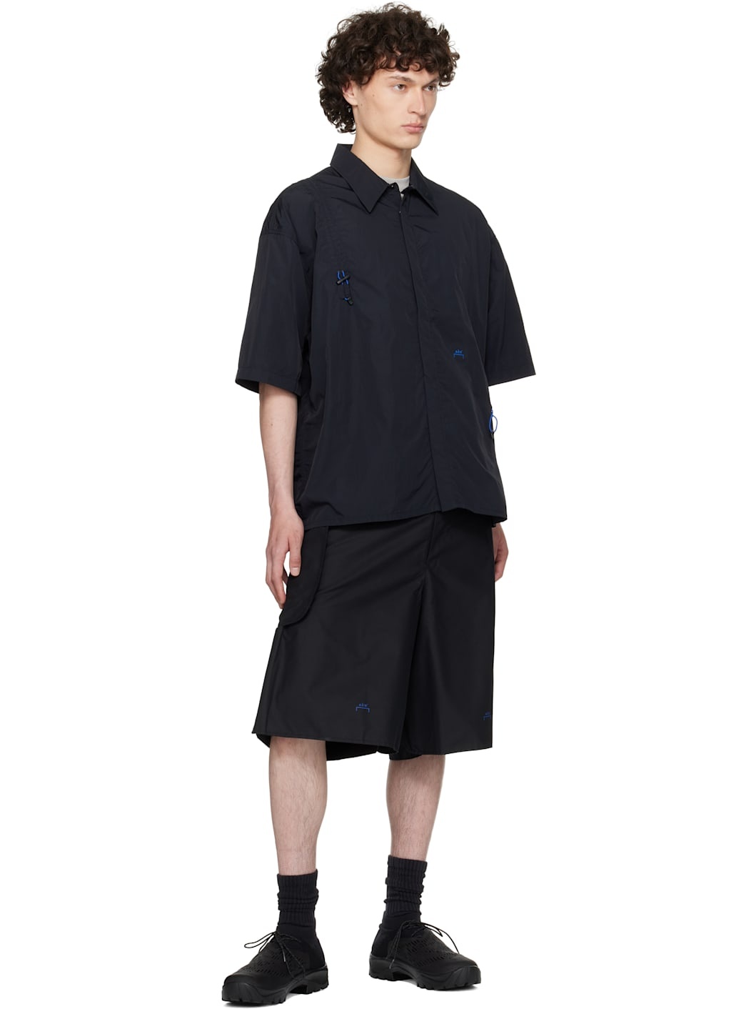 Black Form Tearaway Shorts - 4