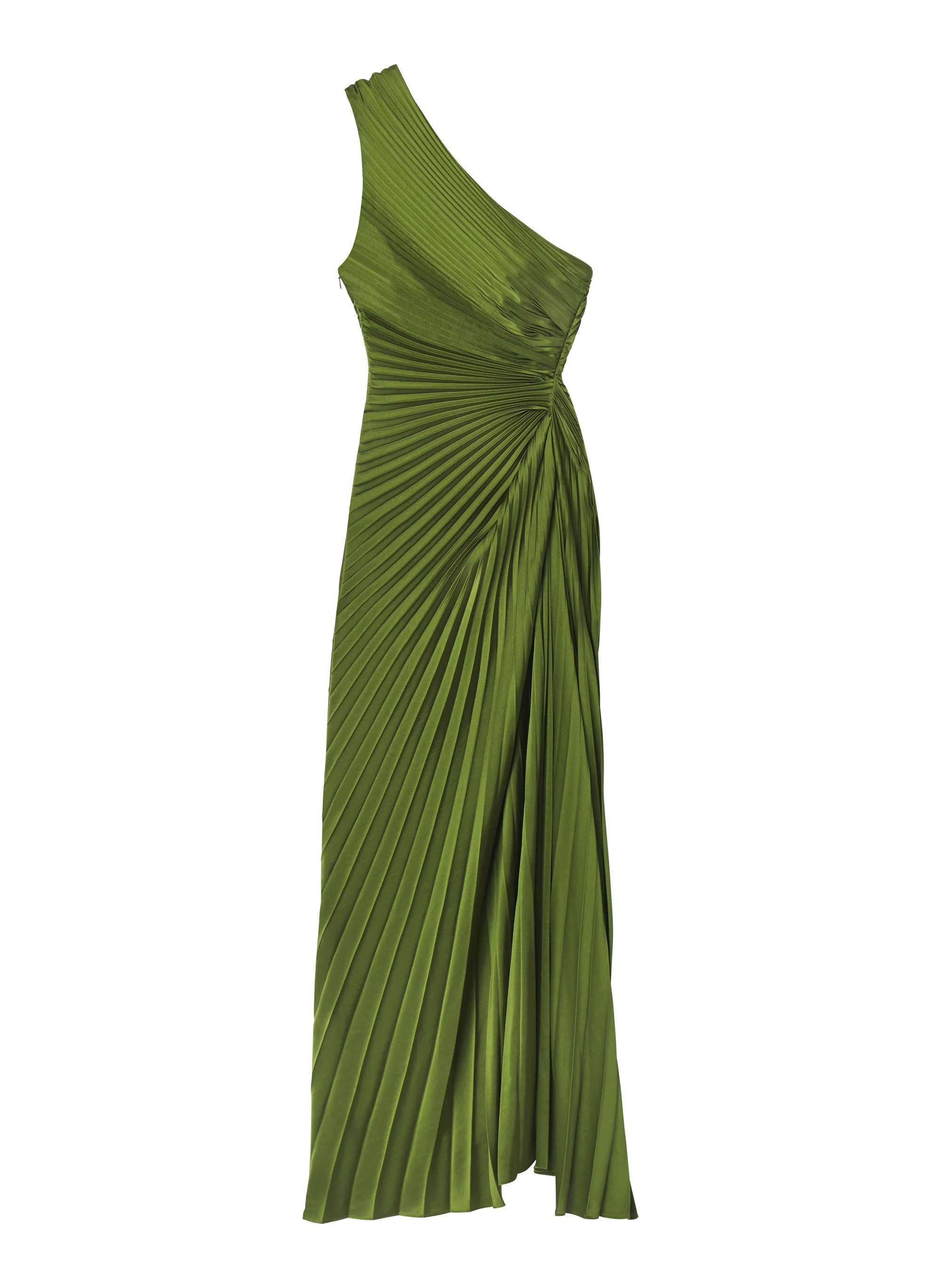 Lara Satin Pleated Gown - 1
