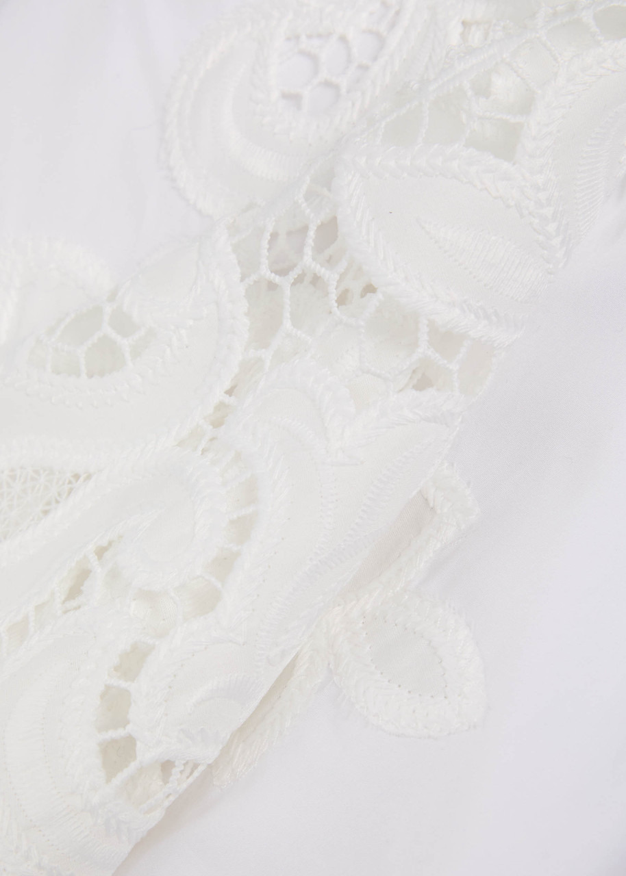 Rag & Bone Amy Guipure-lace Cotton-poplin Shirt - 5