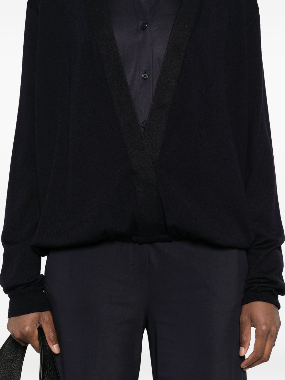 plunging-neck sweater - 5