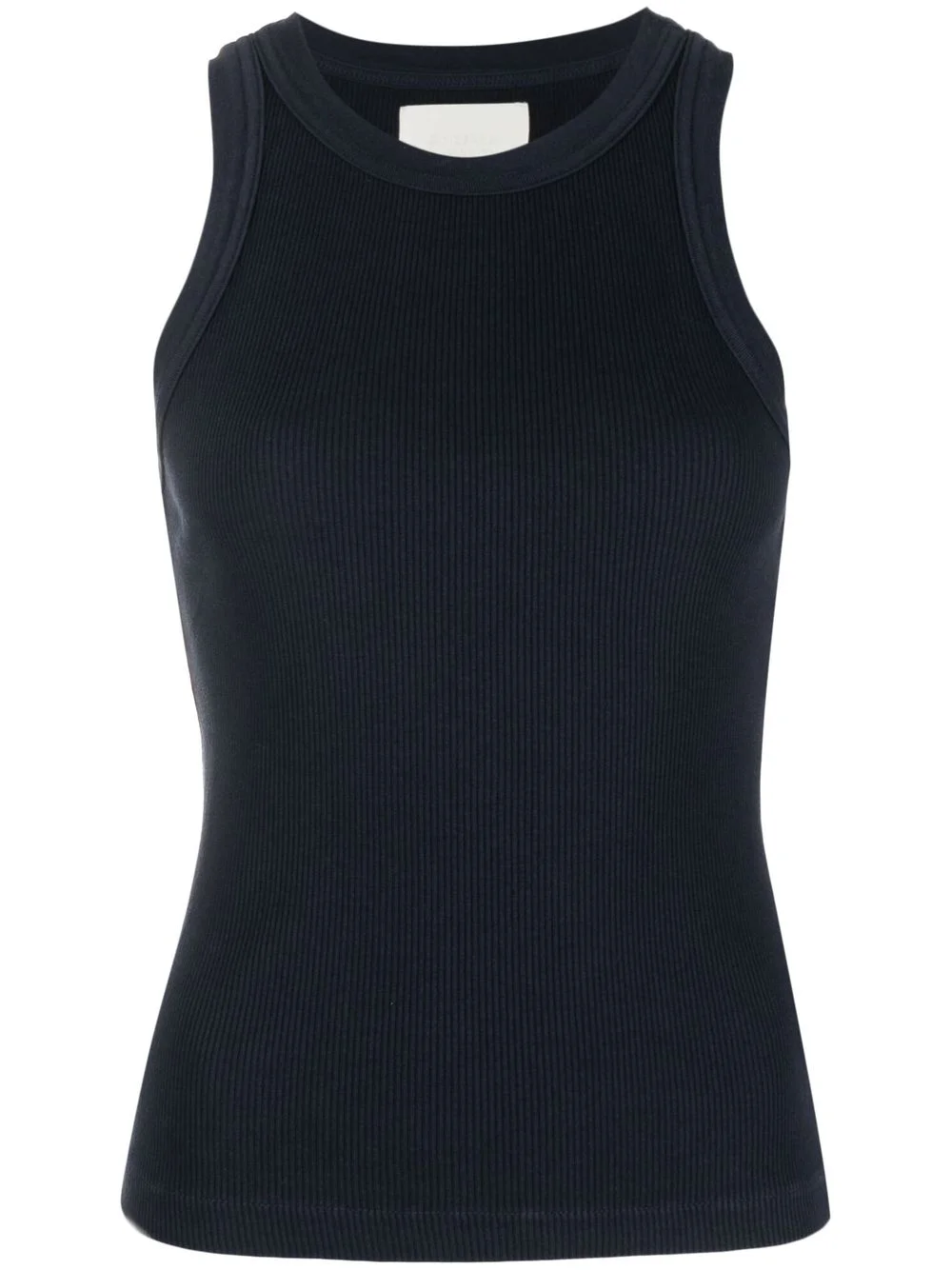 sleeveless ribbed top - 1