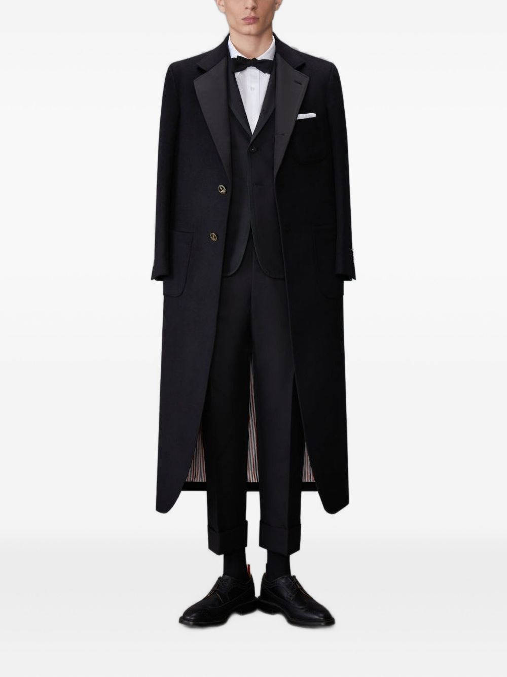 three-button wool blazer - 4