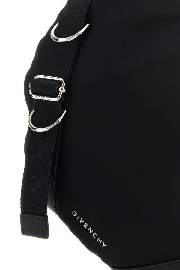 Black nylon blend Voyou crossbody bag - 4