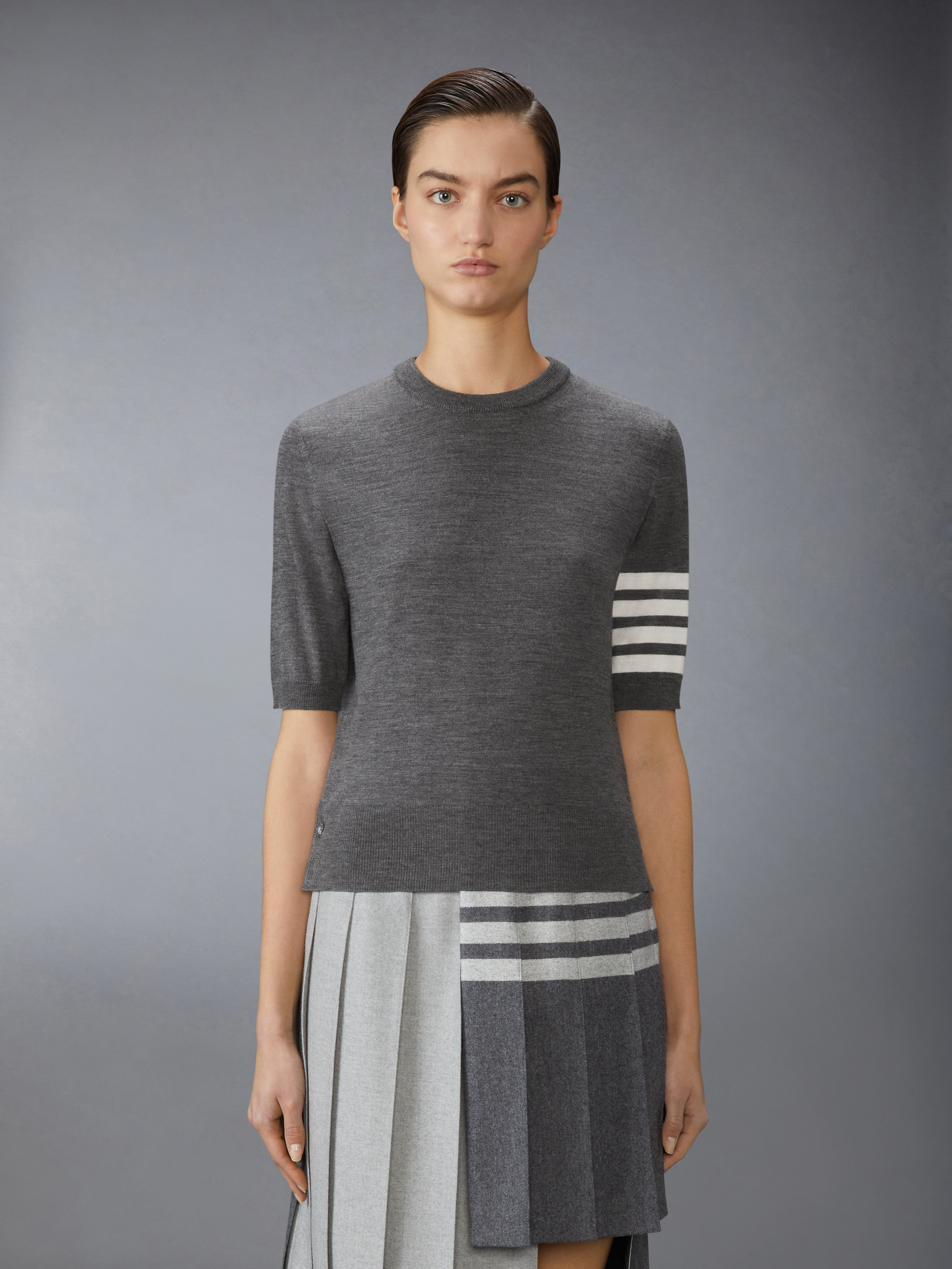 FINE MERINO WOOL 4-BAR TEE - 2
