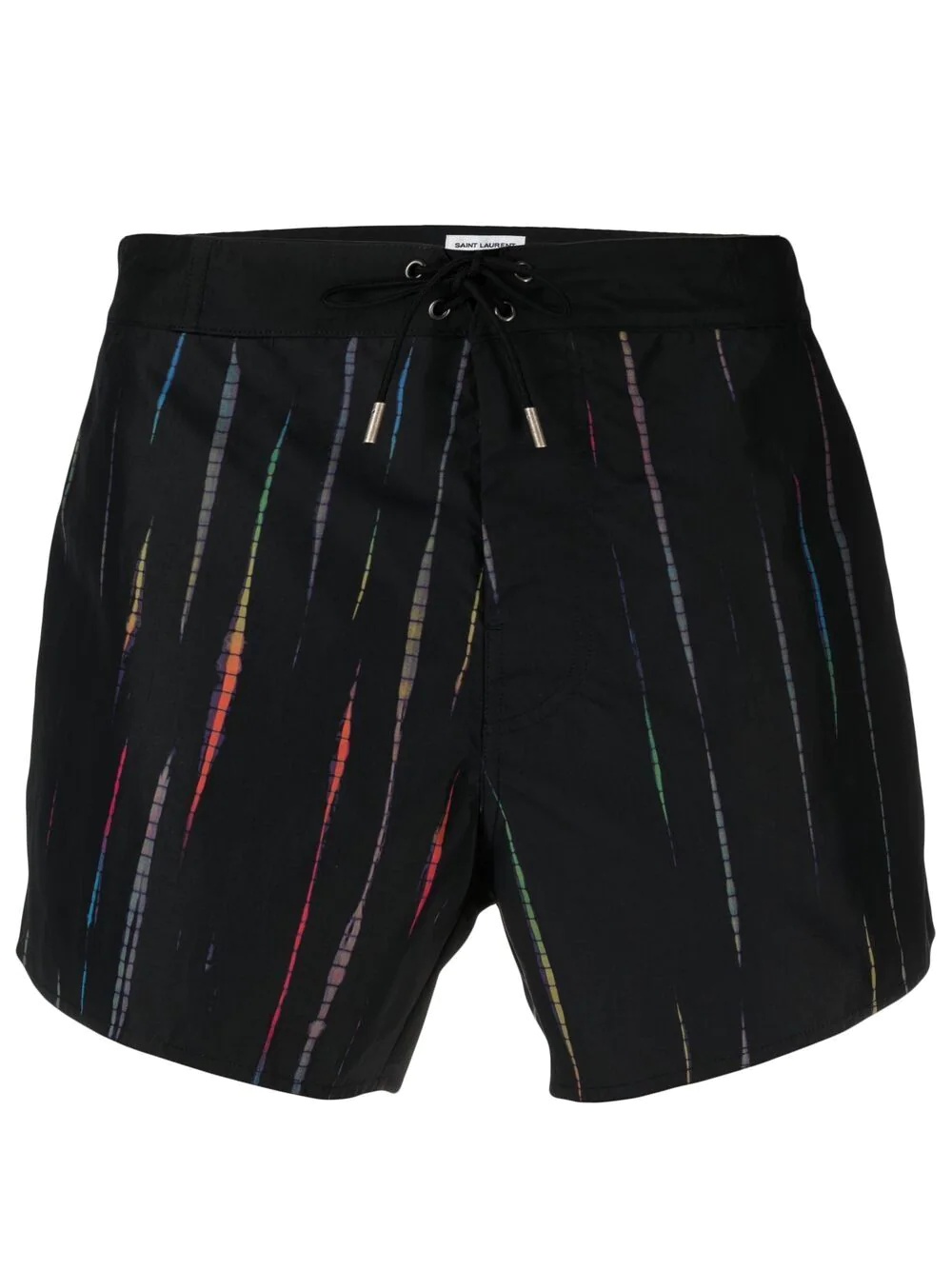 stripe print swim shorts - 1