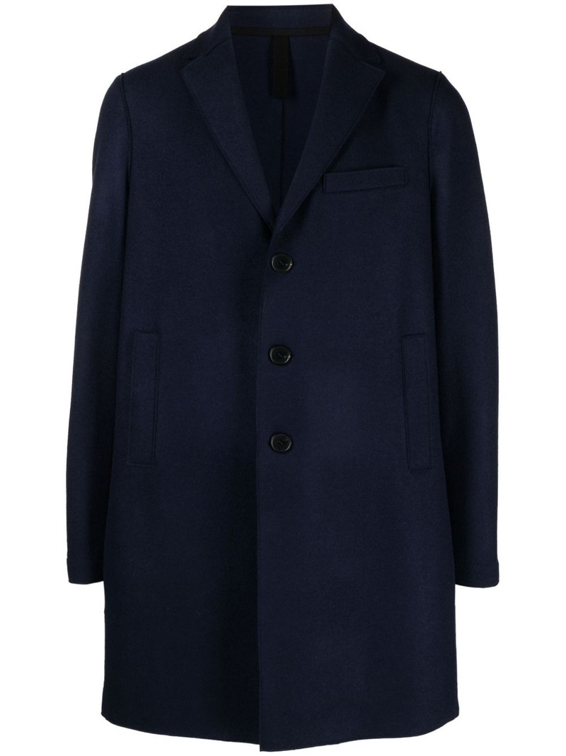 felted single-breasted coat 1