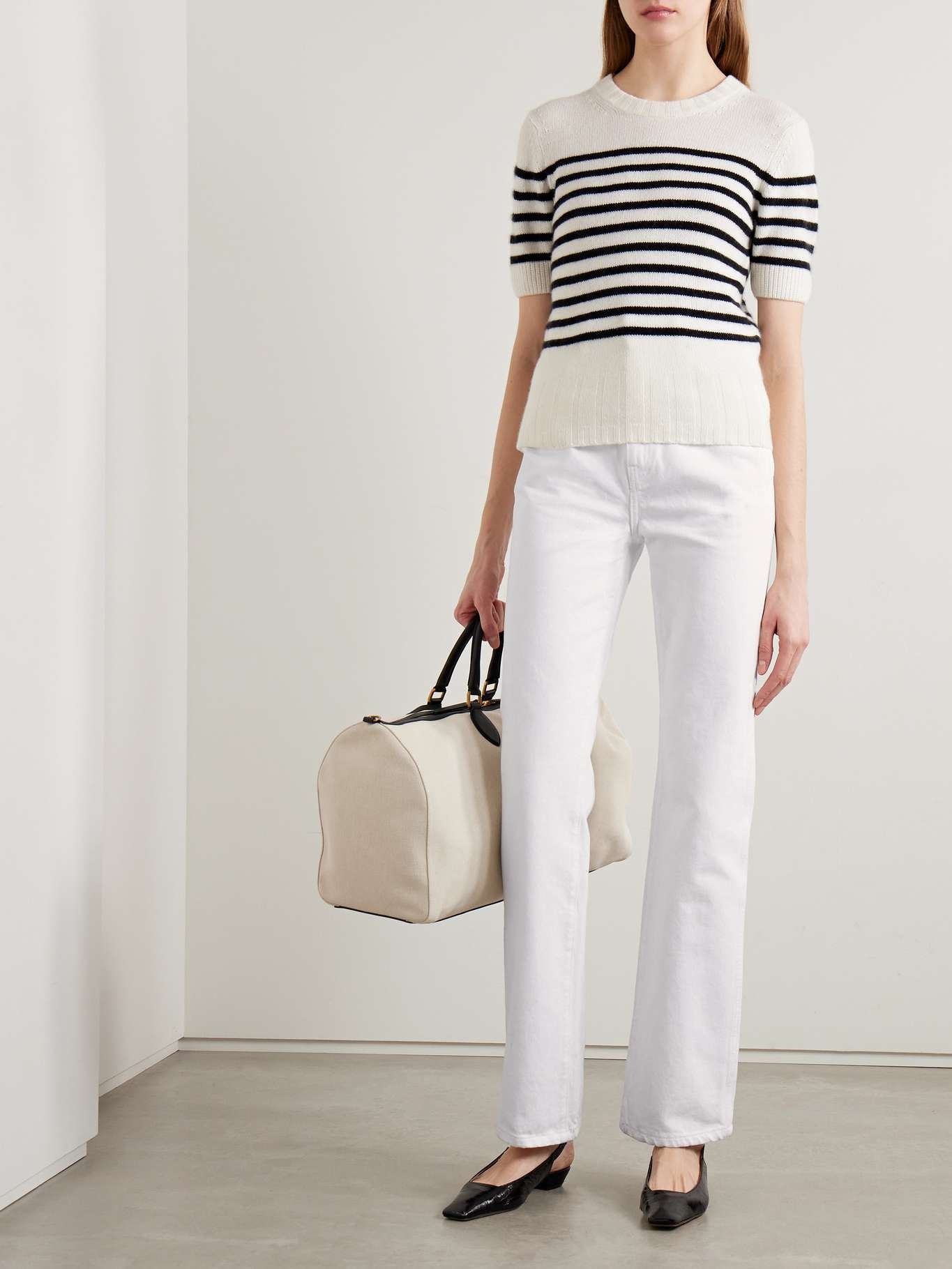 Danielle high-rise straight-leg jeans White - 2