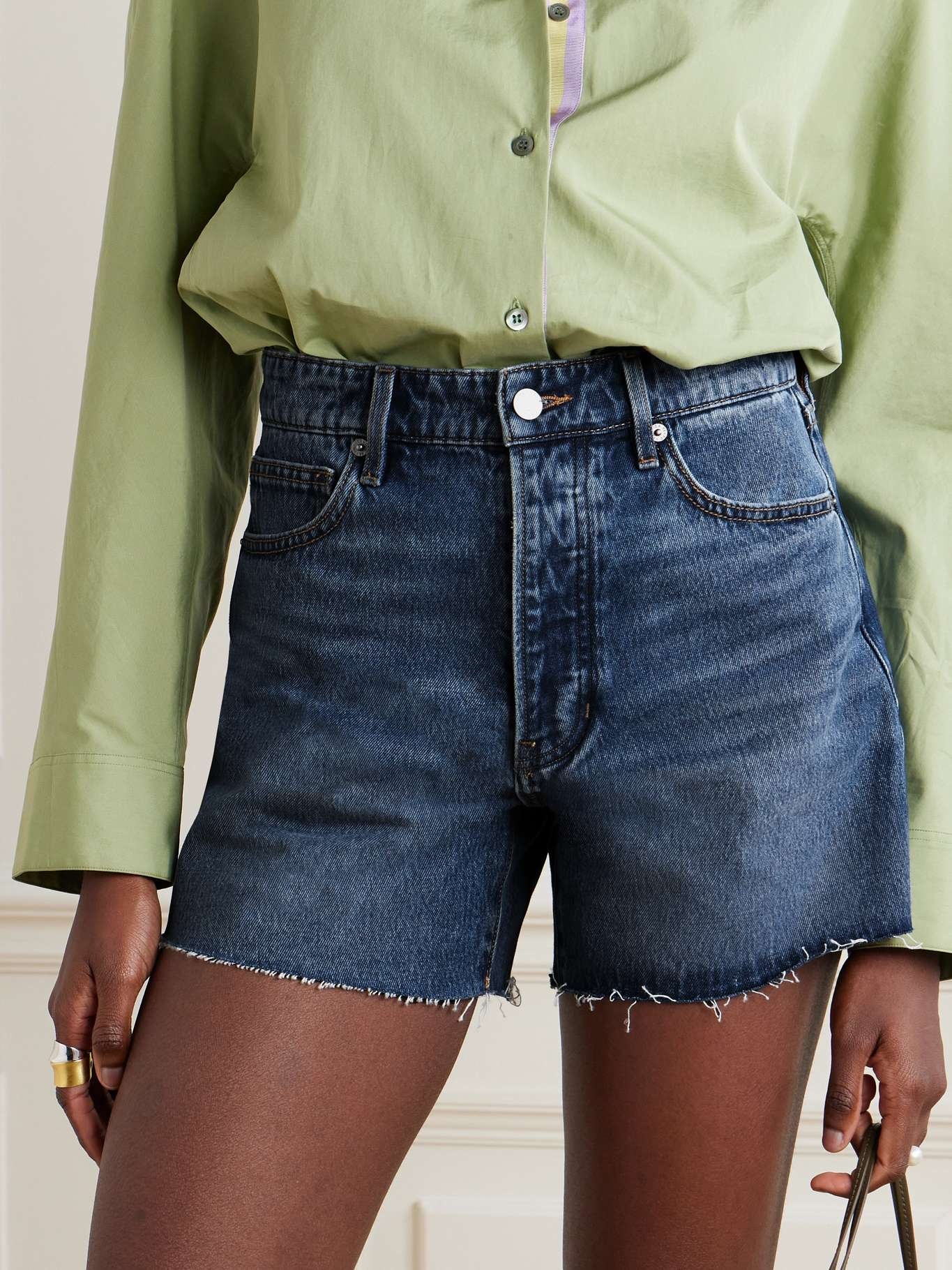 Ellis frayed denim shorts - 3