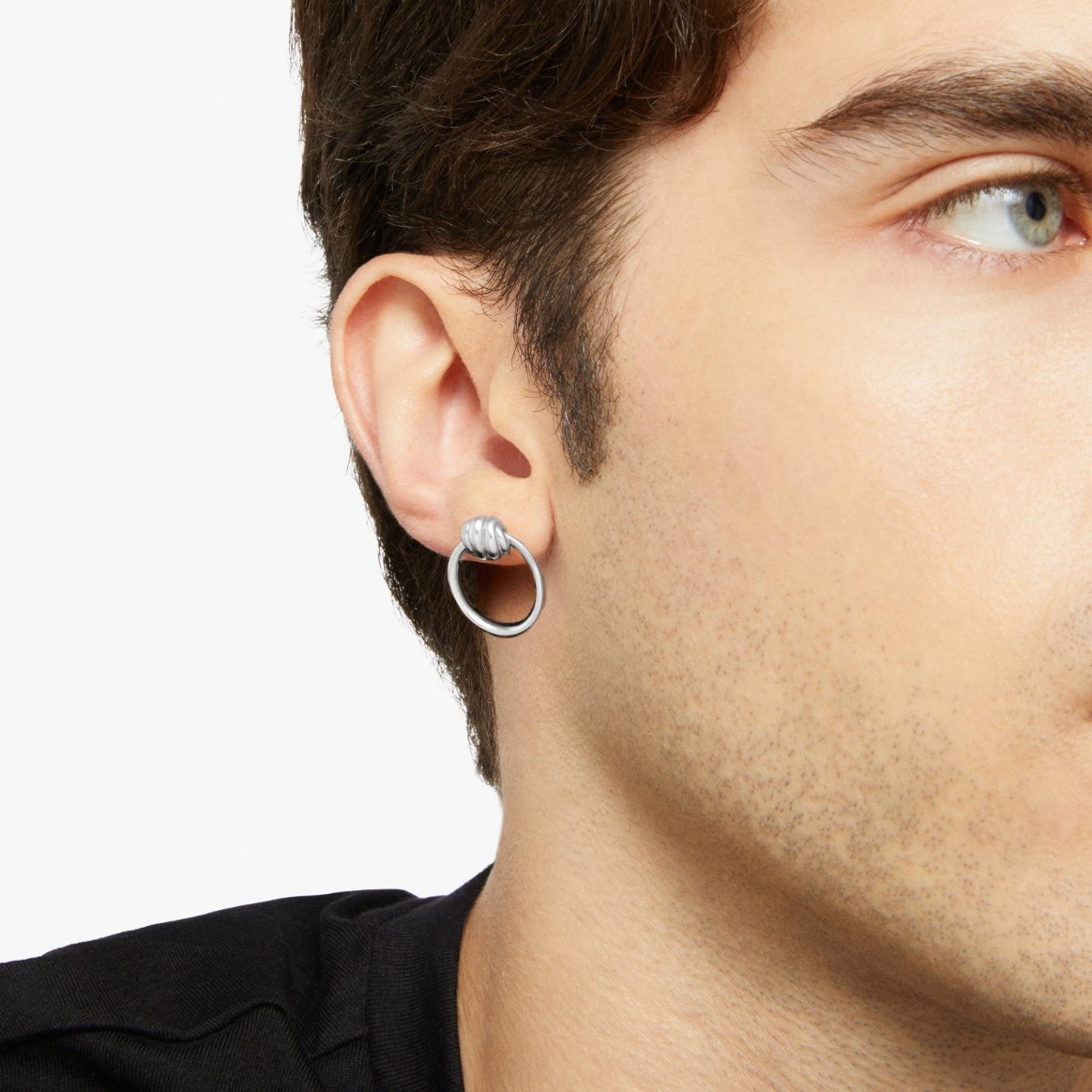 Silver Nodo Stud Earring - 4