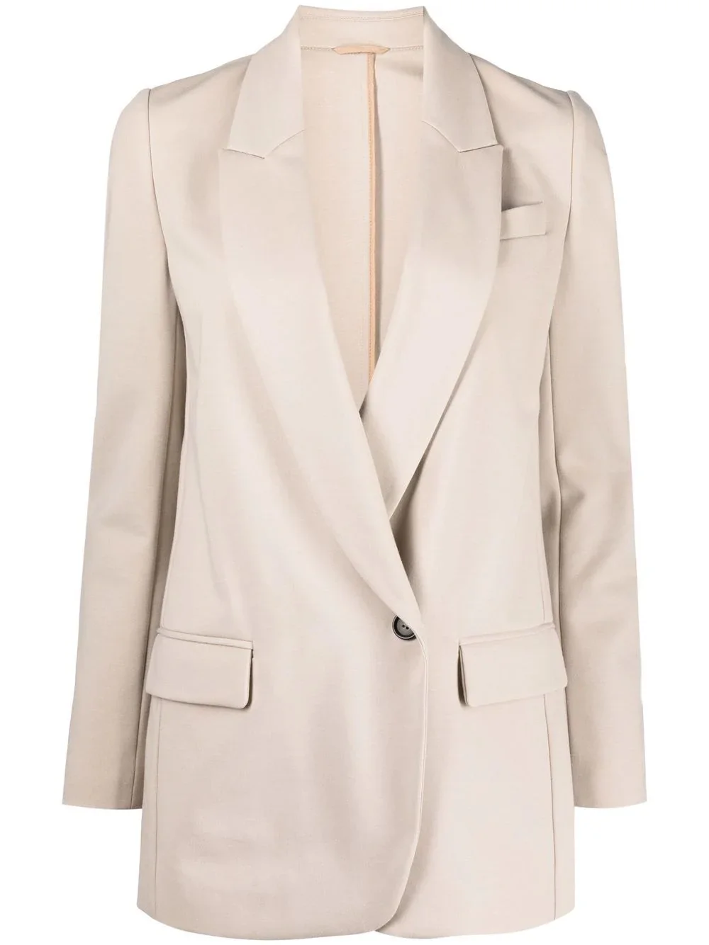 notched-lapel single-breasted blazer - 1