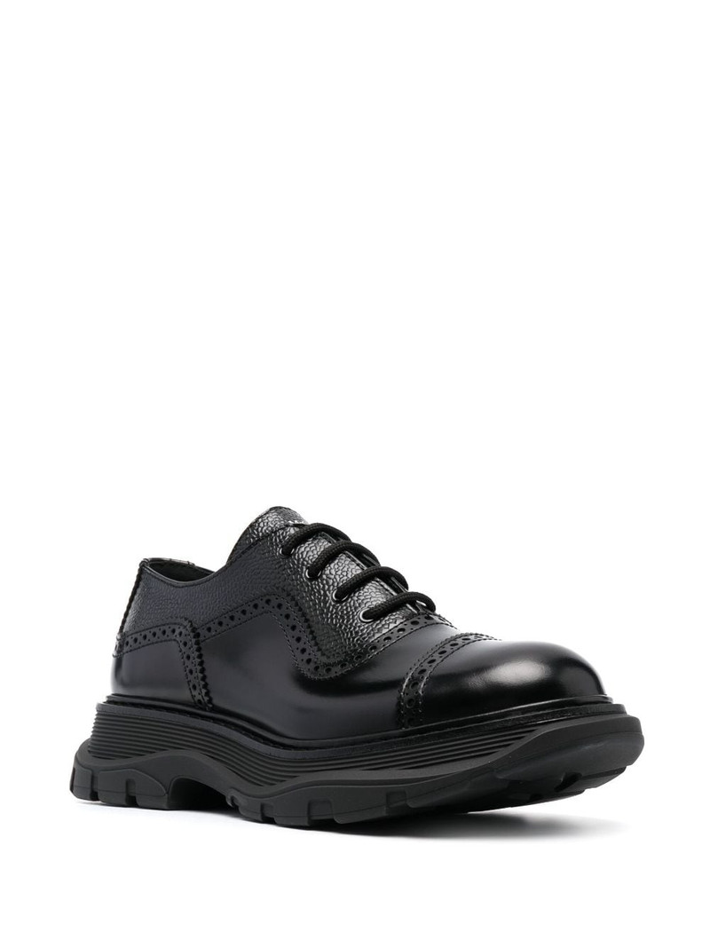 Alexander McQueen Hybrid leather brogues outlook