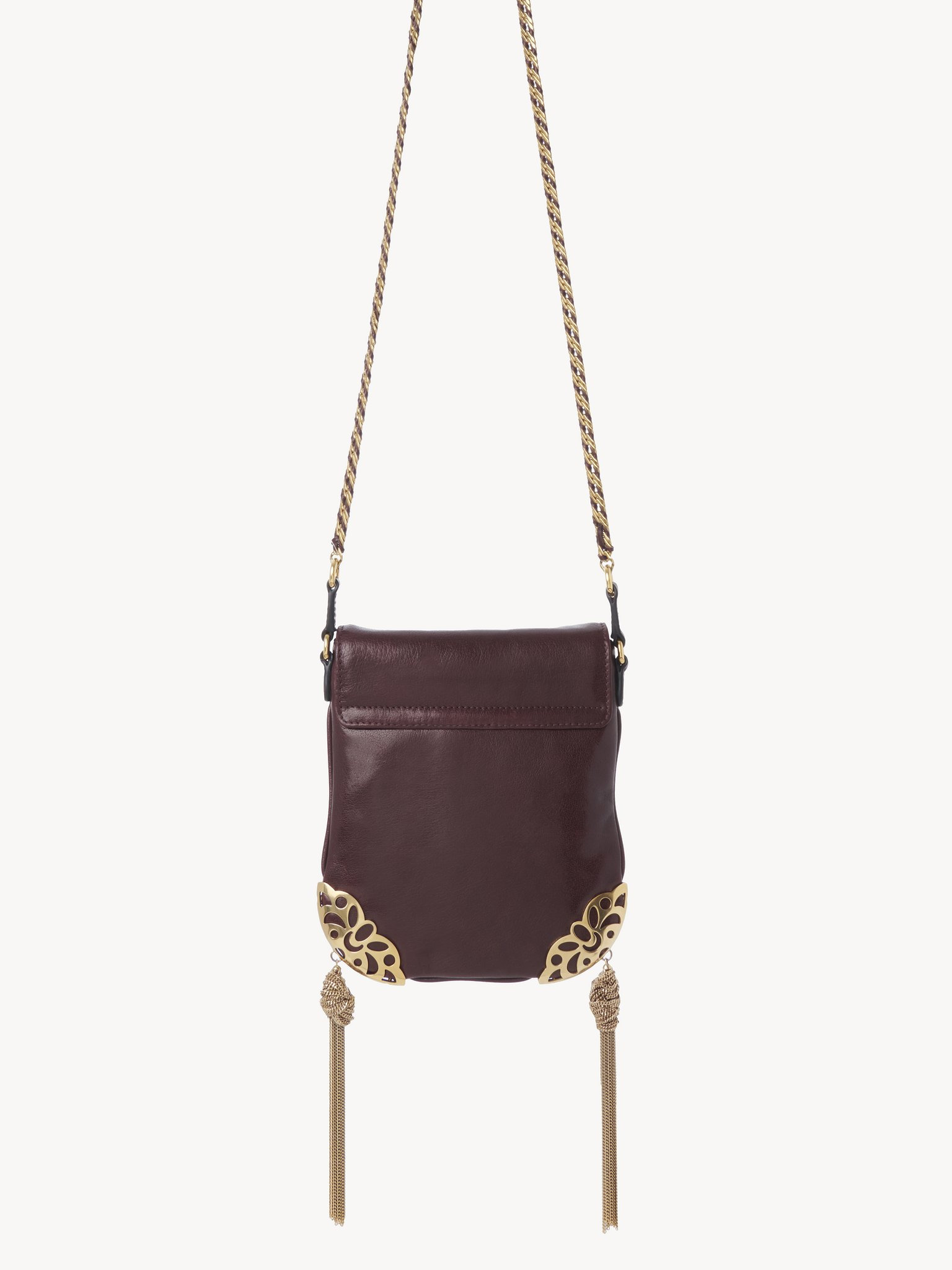 CHÂTEAU TREASURES CHAIN FLAP BAG IN GRAINED LEATHER - 4