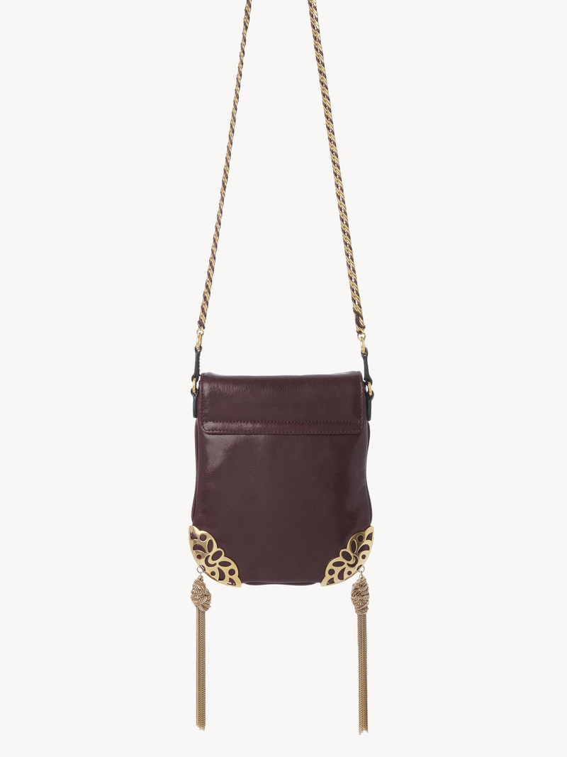 CHÂTEAU TREASURES CHAIN FLAP BAG IN GRAINED LEATHER 4