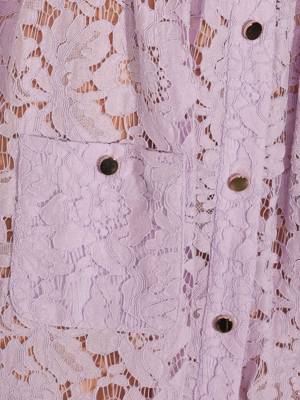 lace button-up midi dress - 3