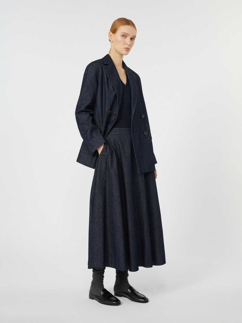 'S Max Mara CECILE Flared denim skirt outlook
