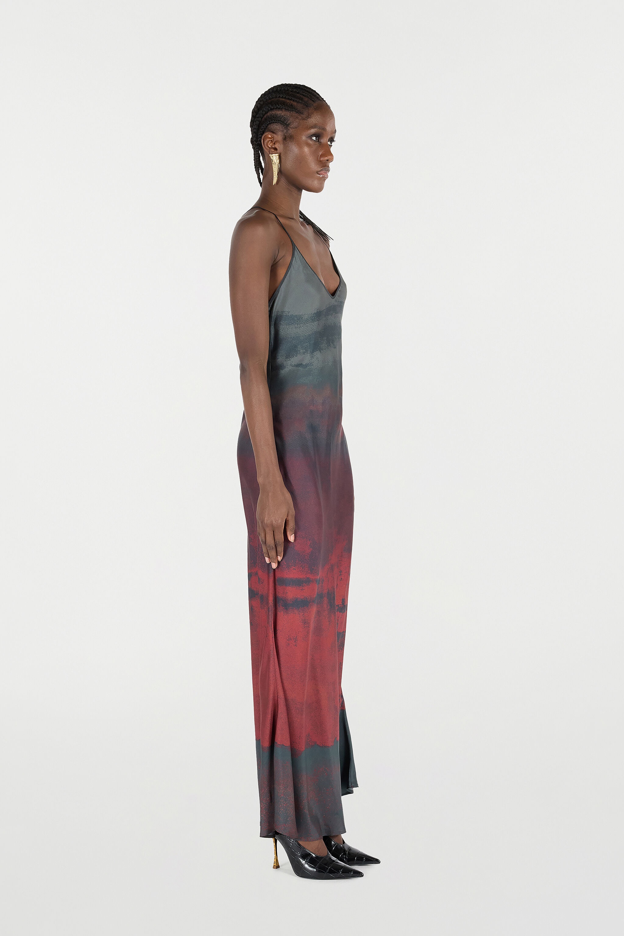 Slip-Style Long Dress with Garment-Dyed Effect - 3