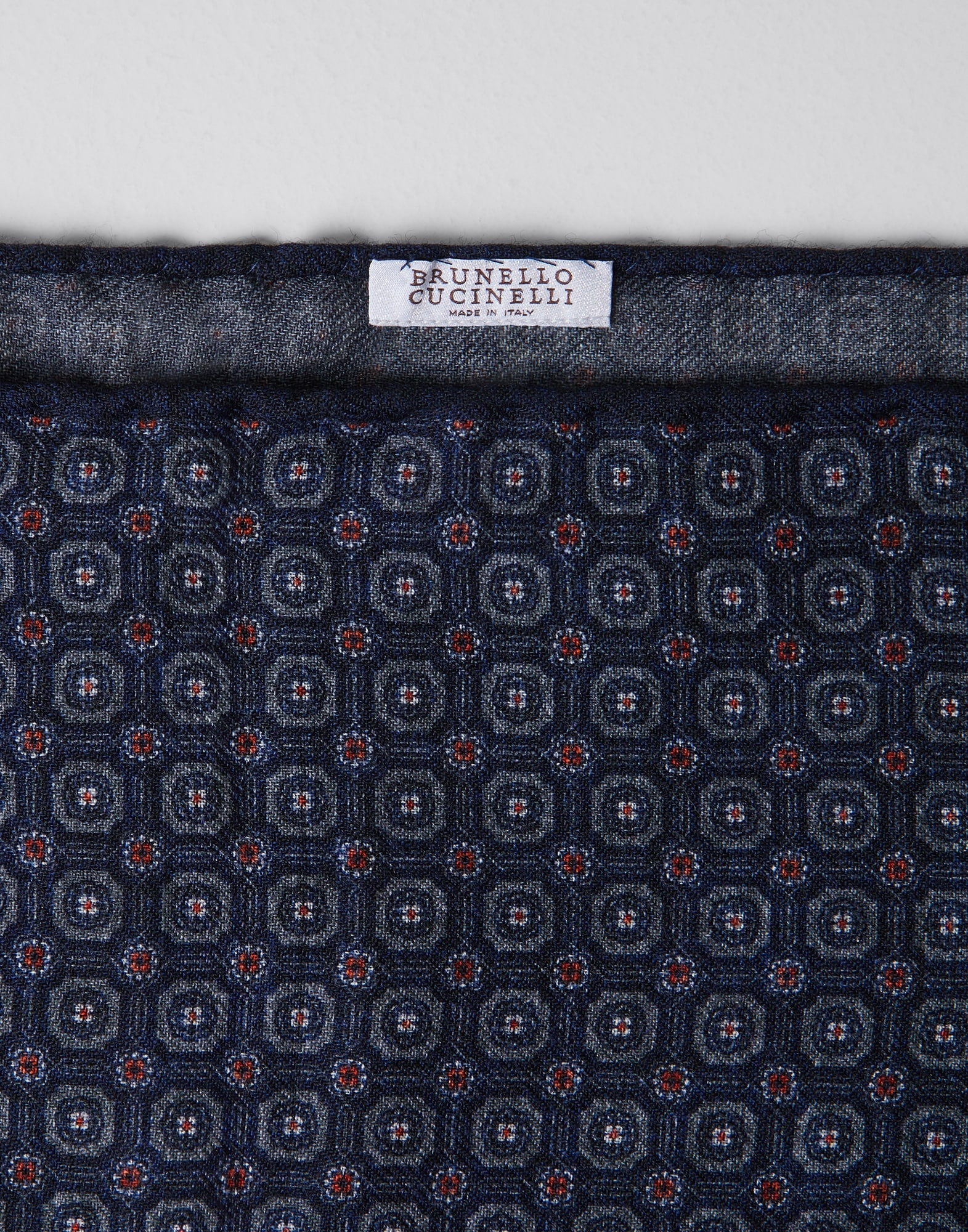 Double face wool flannel pocket square - 2