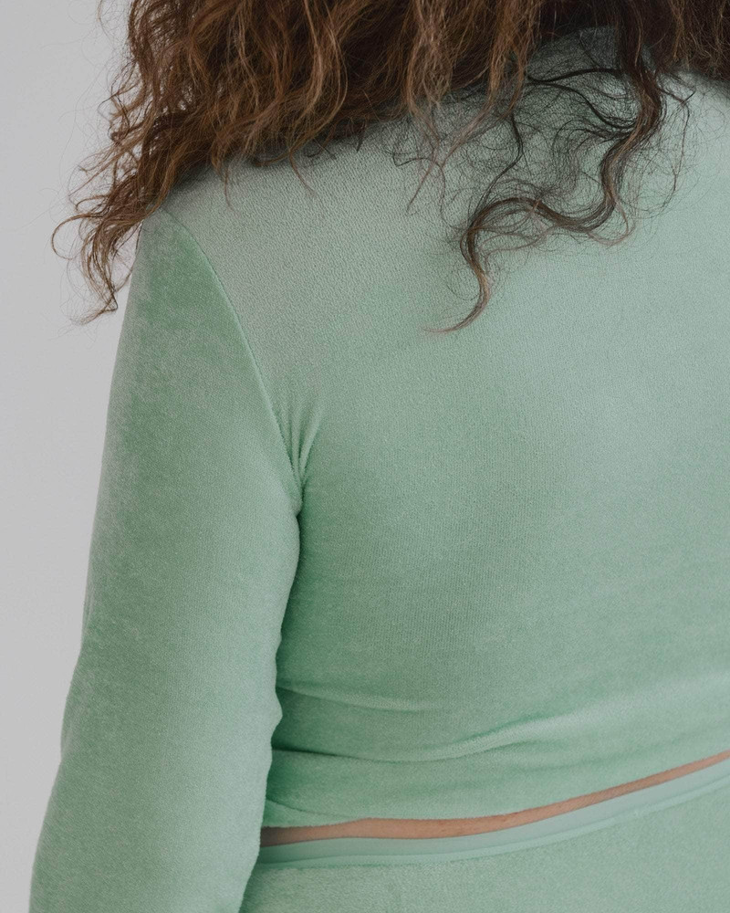 Omo Long Sleeve Tee - Ecovero Velour 8