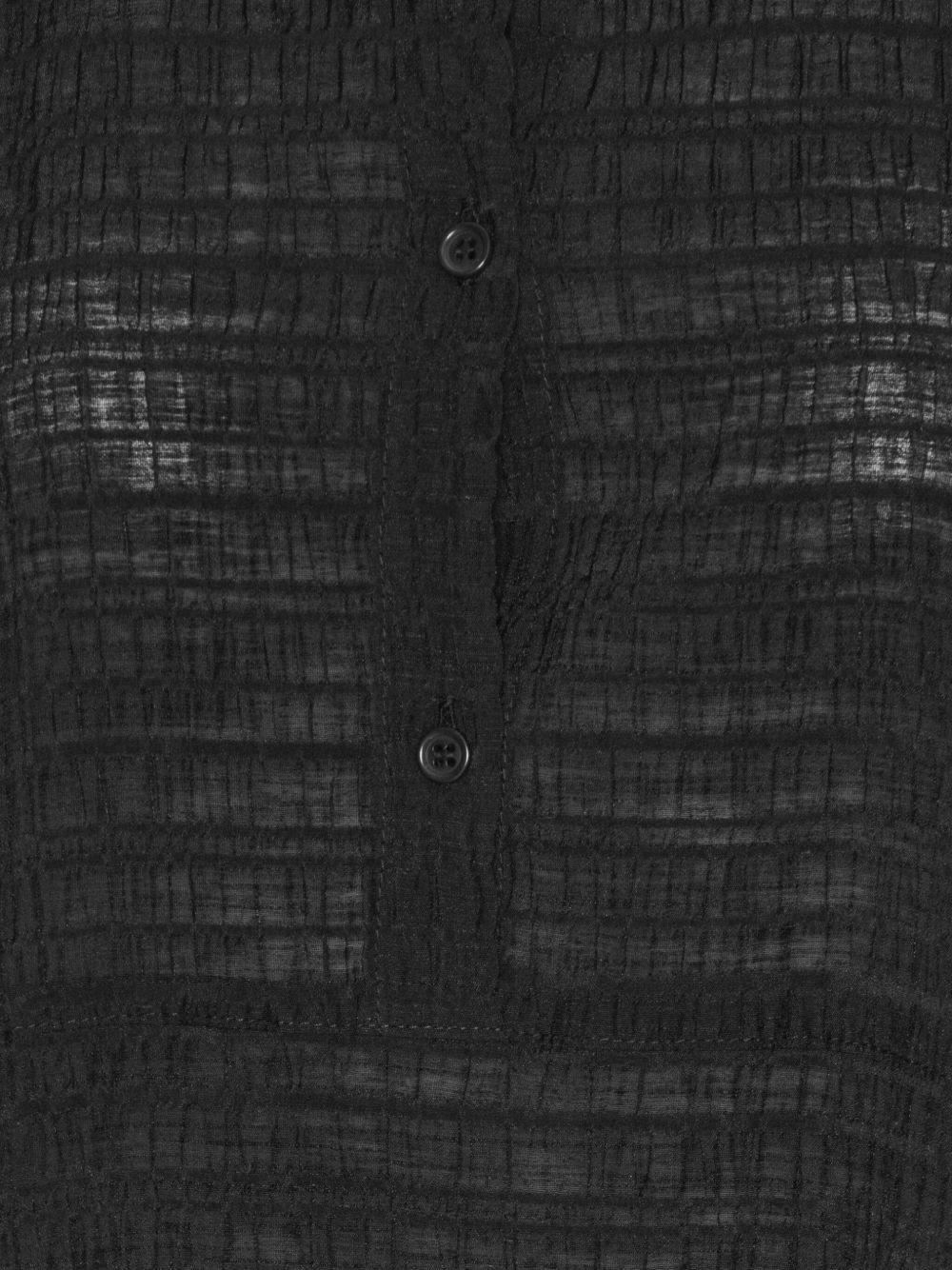 textured button-front maxi dress - 3