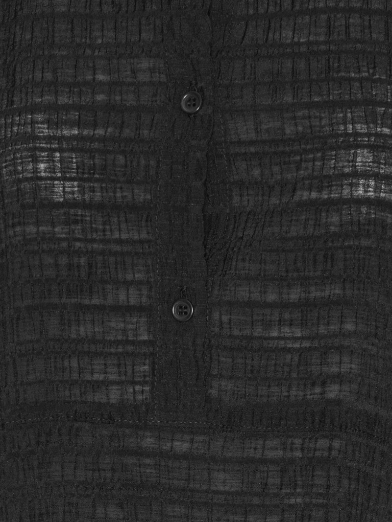 textured button-front maxi dress 3