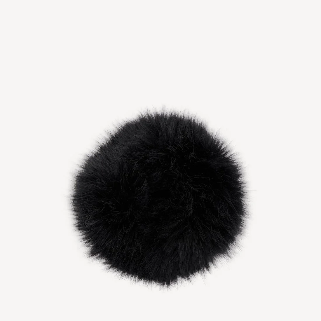 Women's Holli Animal-free Fur Scrunchie in Black - 1