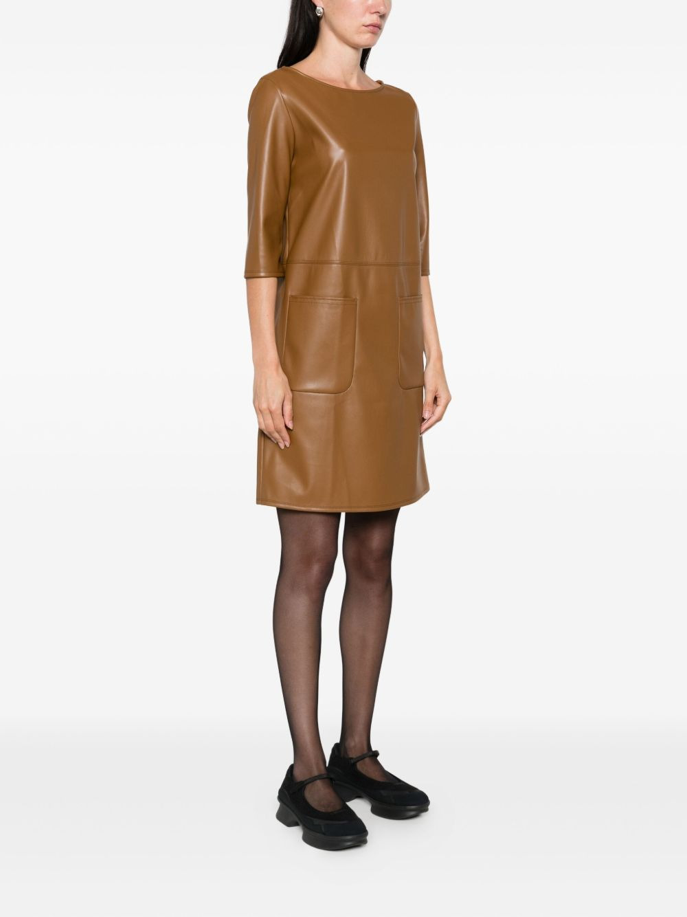 pocket-detail mini dress - 3