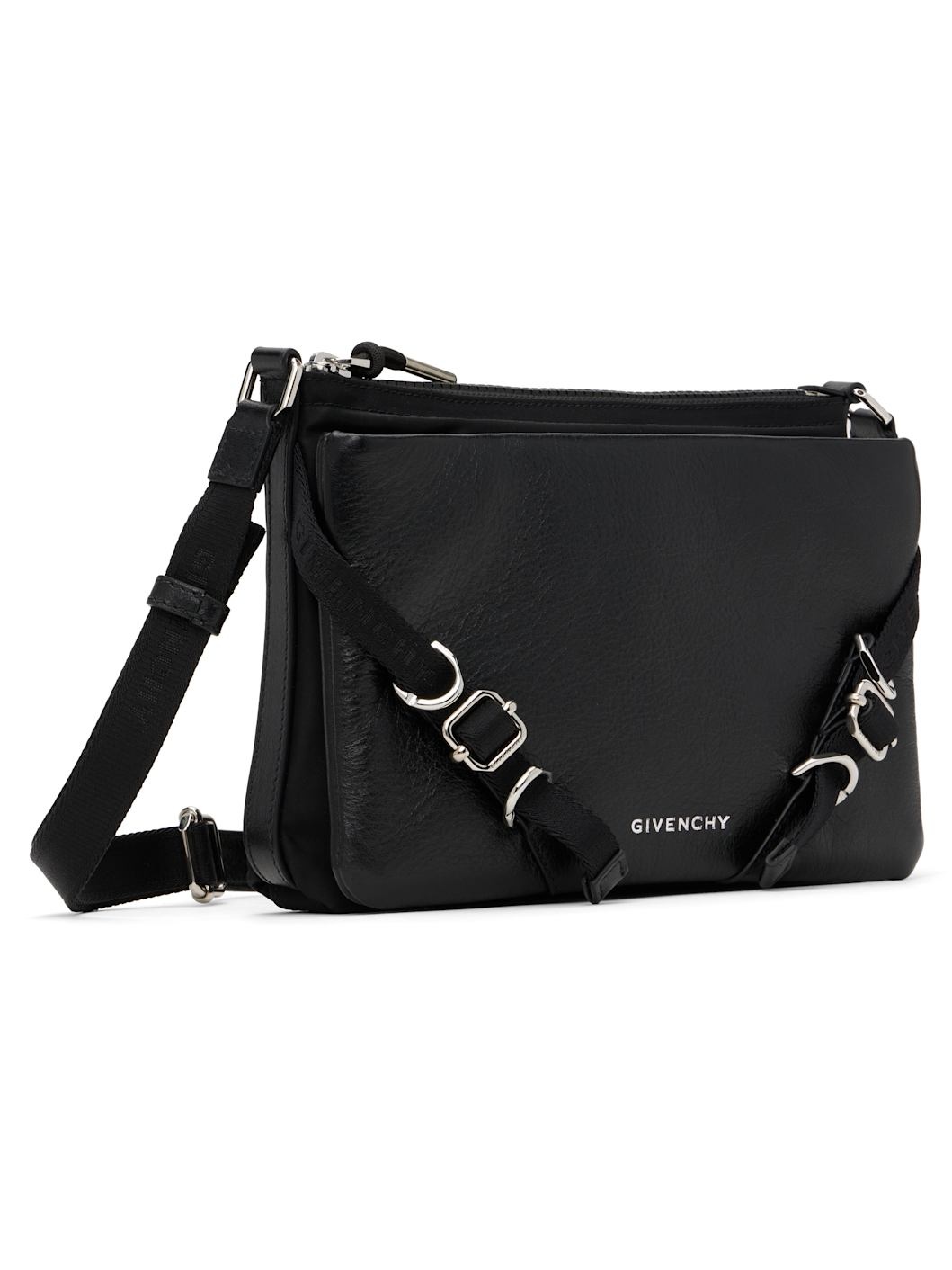 Black Voyou Skinny Crossbody Bag - 2
