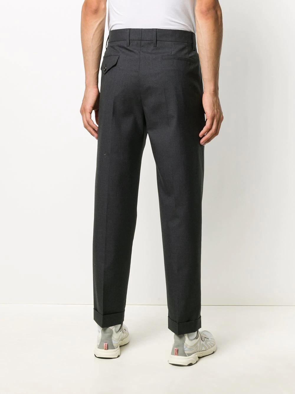 tailored straight-leg trousers - 4