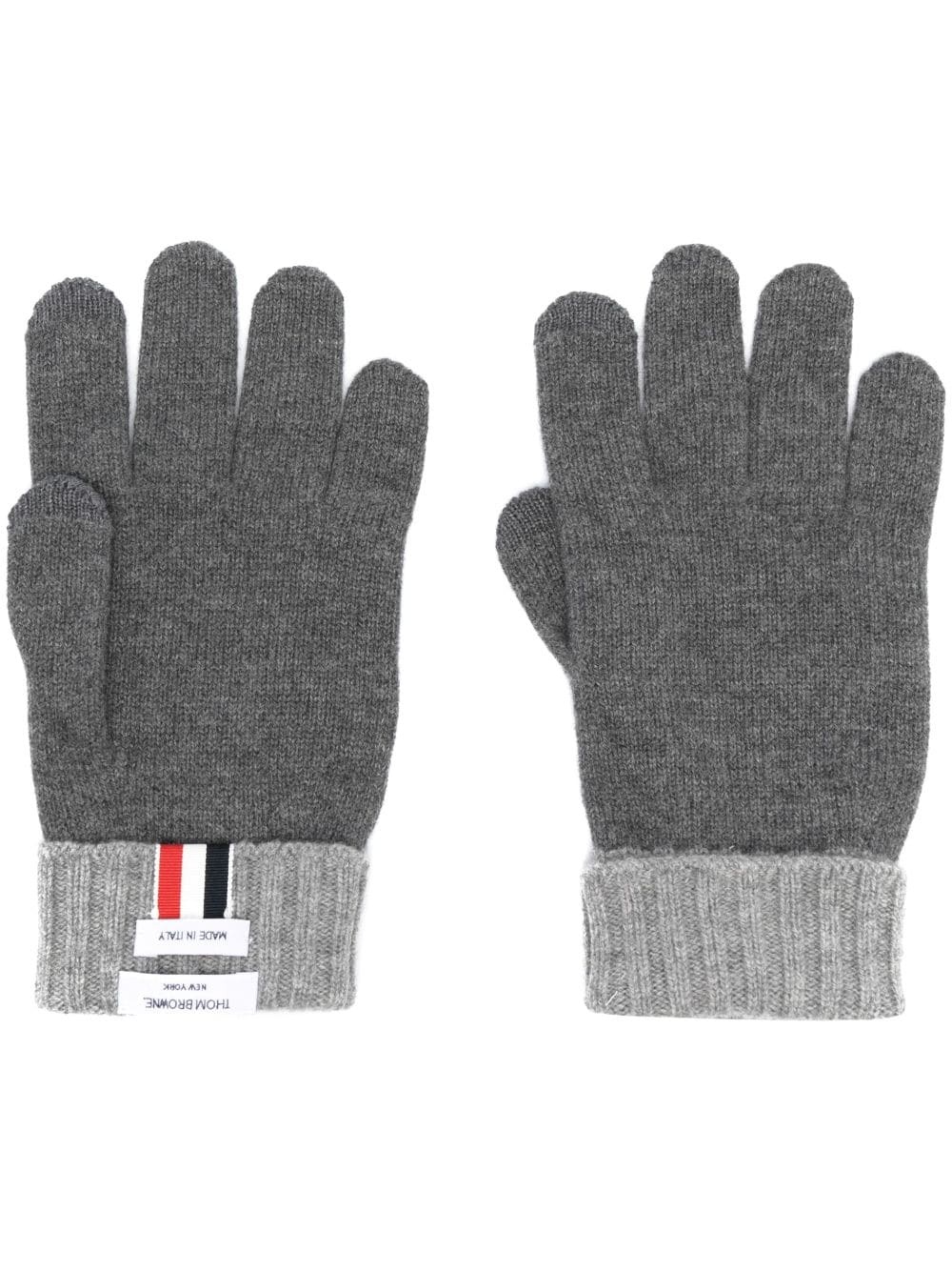 RWB-stripe wool gloves - 1