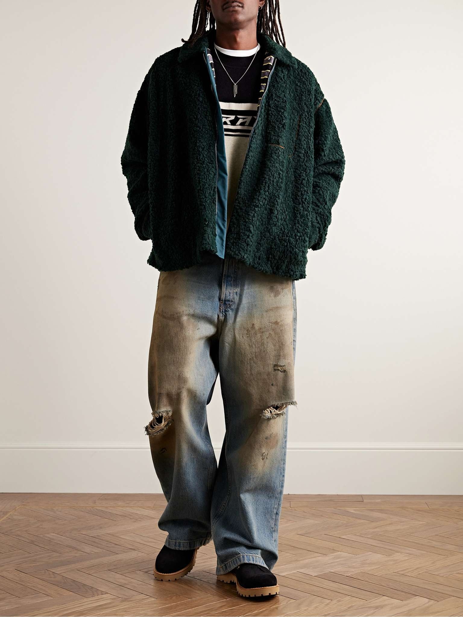 Colby Colour-Block Intarsia-Knit Sweater - 2
