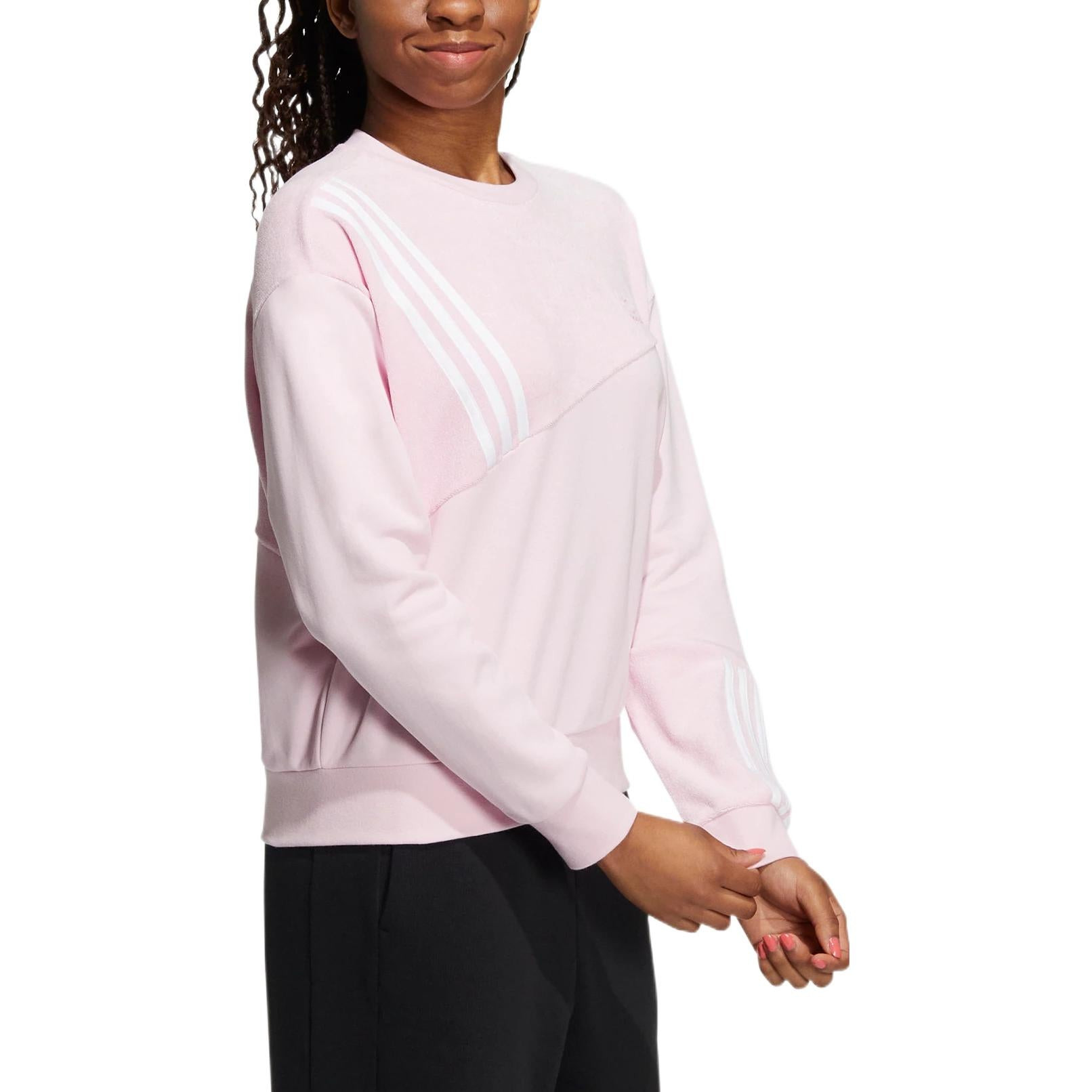 (WMNS) adidas neo Vibe Sweatshirt 'Pink' HN2371 - 4