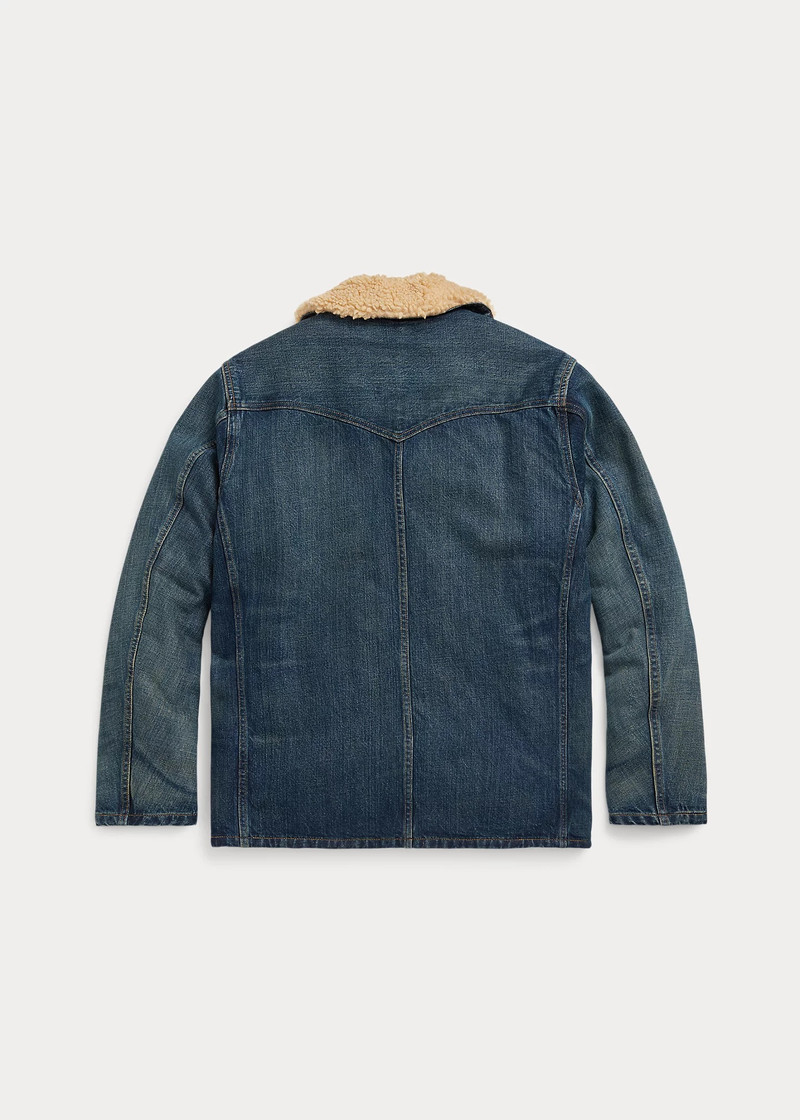 RRL by Ralph Lauren Hitching Fleece-Denim Ranch Jacket outlook