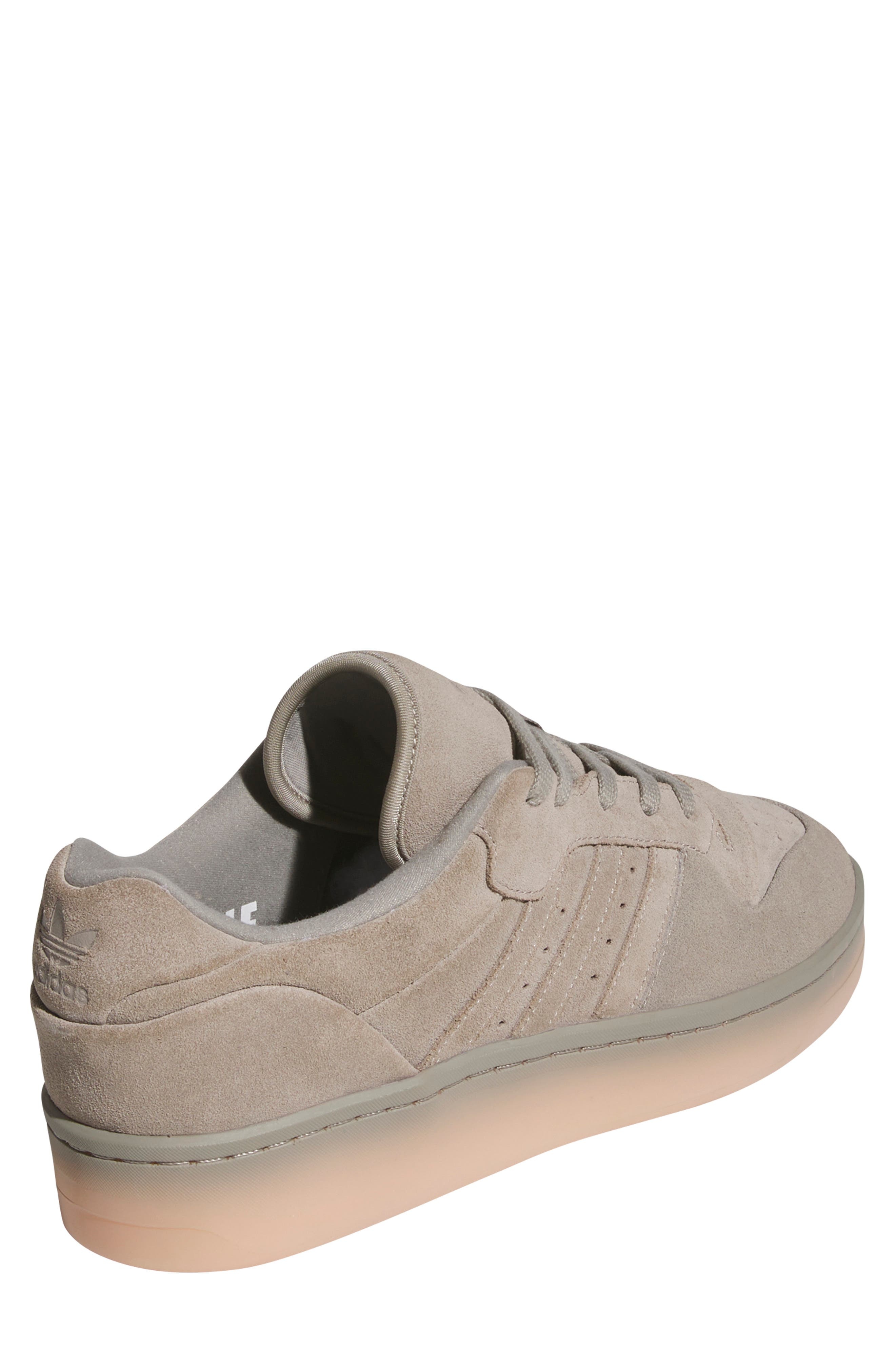 adidas Rivalry Lux Low Top Basketball Sneaker in Putty Beige/Powder Coral at Nordstrom - 2