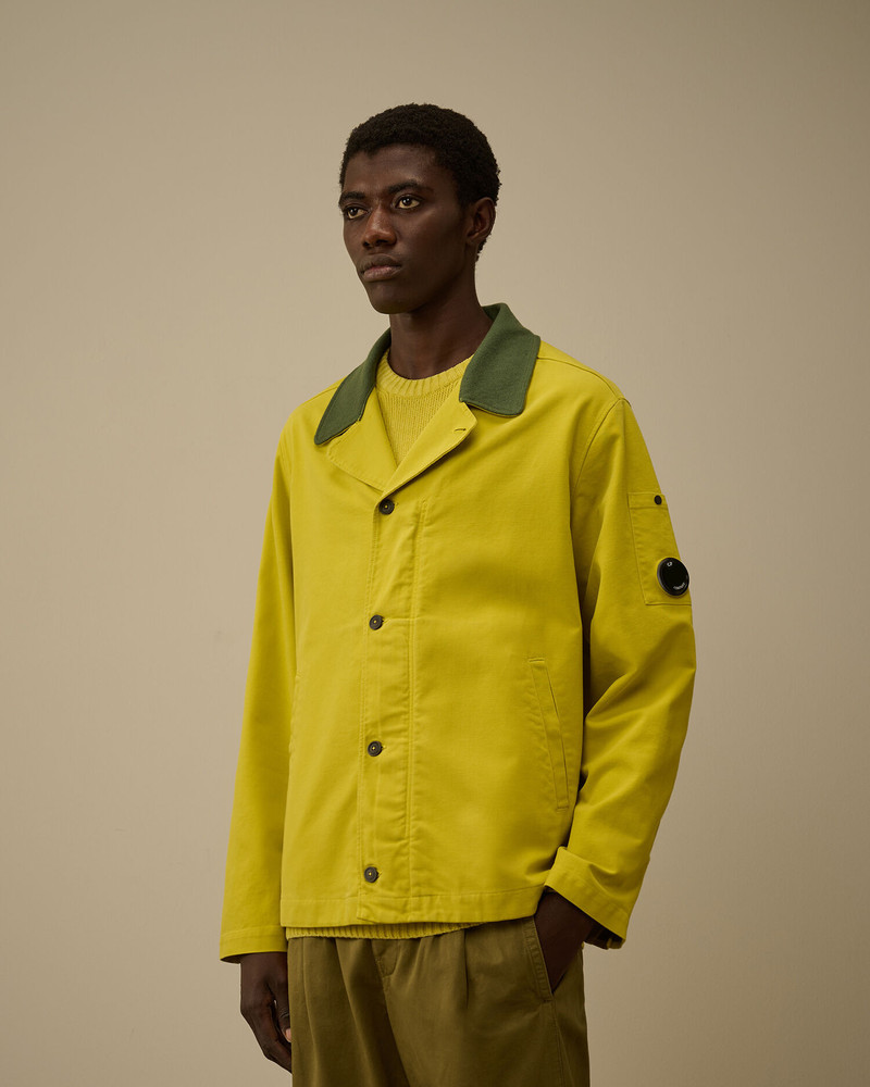 Cotton/Nylon Double Satin Lens Button Overshirt 3